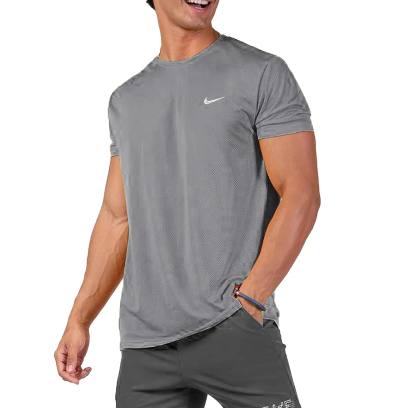 تی شرت ورزشی مردانه سایز بزرگ مدل سوزنی کد 801110